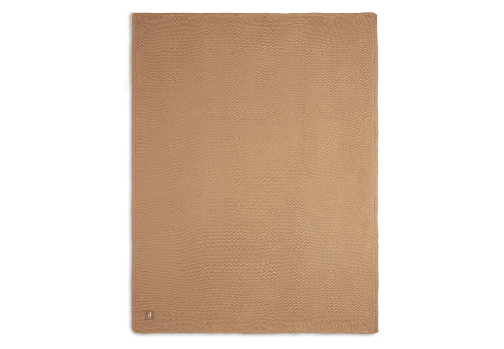 Couverture Berceau 75x100cm Basic Knit Biscuit/Fleece - Liste de naissance Charlotte Grossmann & Vick Badet