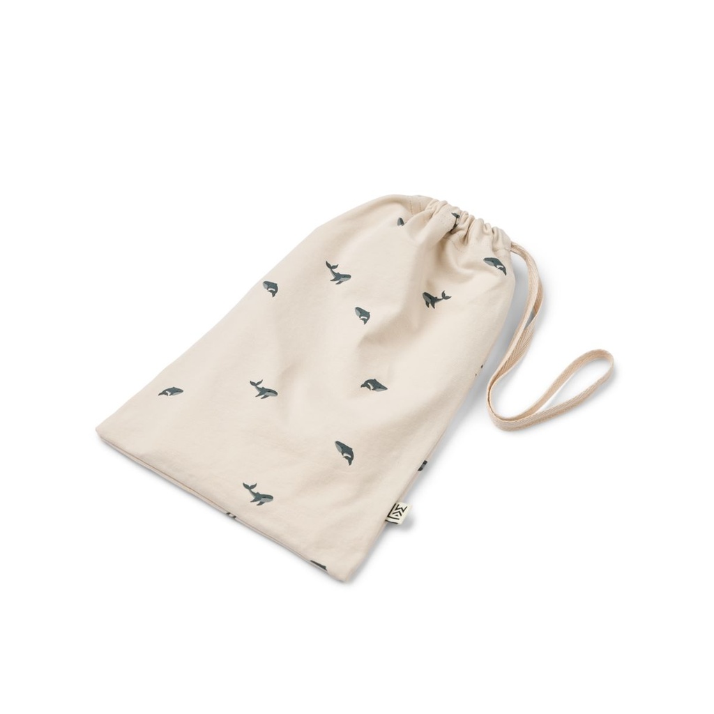 Pyjama bébé à imprimé Birk Mini whale Sandy - Liewood ★