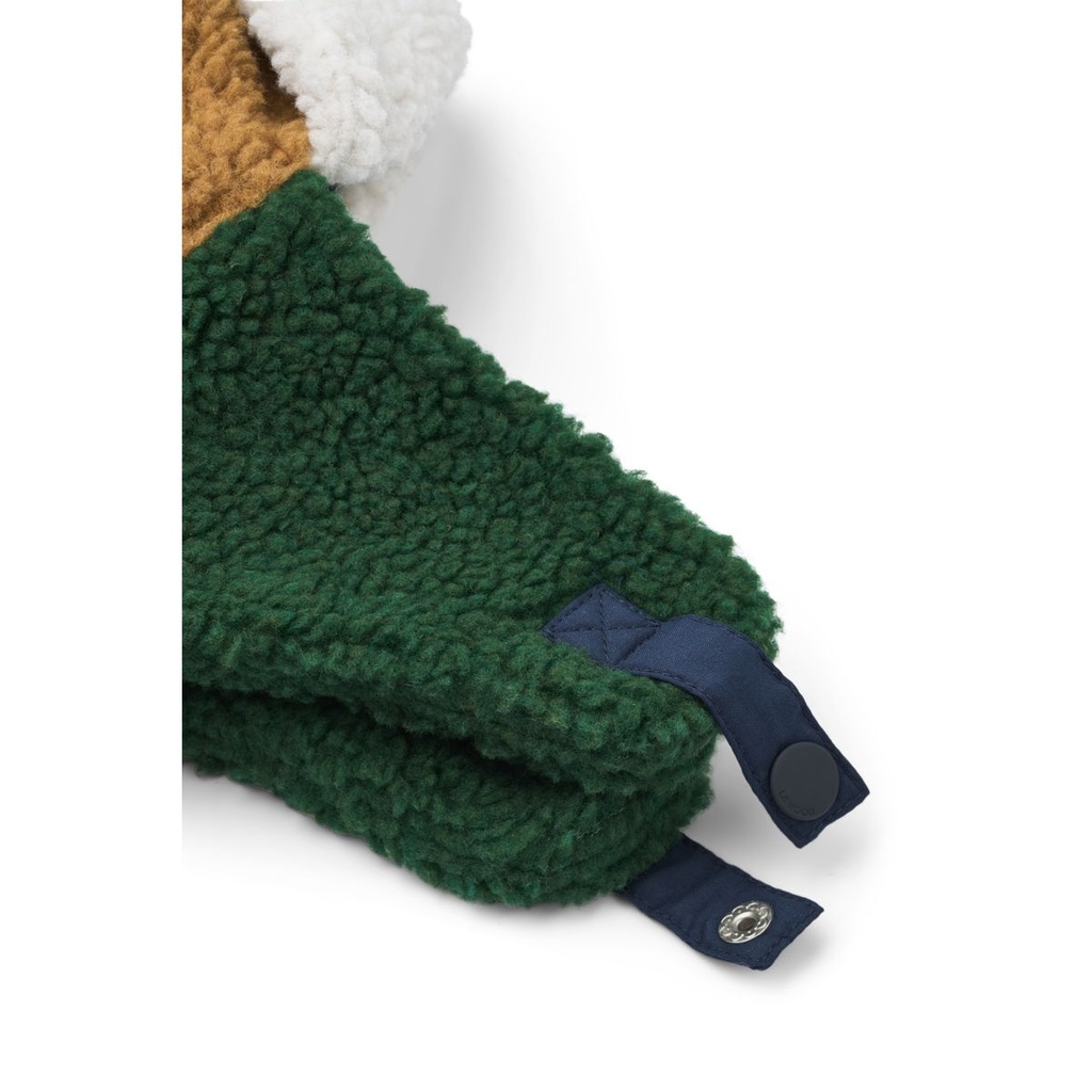 Bonnet en polaire Bravo Classic navy multi mix - Liewood ★