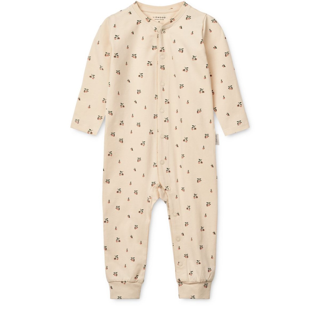 Pyjama bébé à imprimé Birk Peach mini Sea shell - Liewood ★