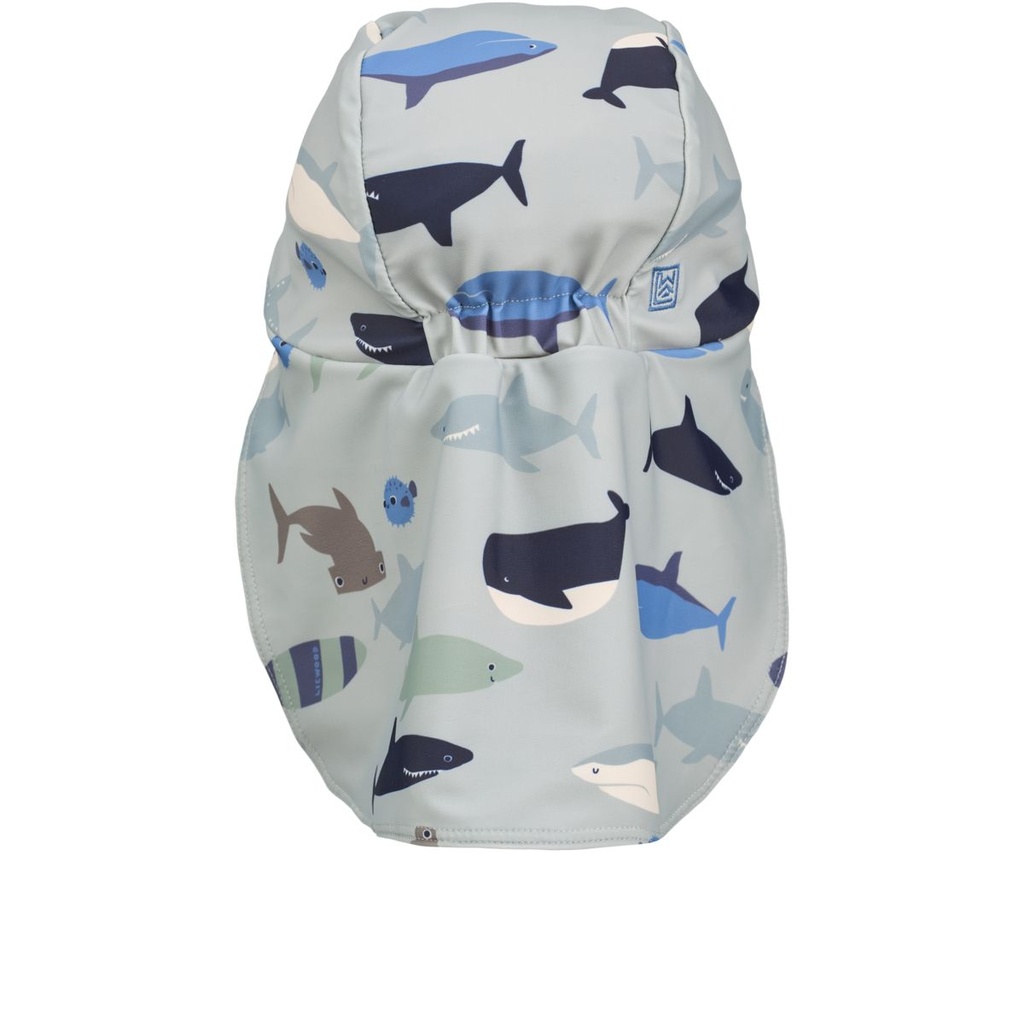 Casquette de natation Cécilia Shark Dove Blue - Liewood ★