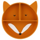 Assiette à compartiments et ventouse en silicone Mr Fox - Trixie ★