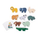 Jeu d'empilage d'animaux en bois - Trixie ★