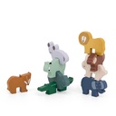 Jeu d'empilage d'animaux en bois - Trixie ★