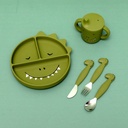 Tasse d'apprentissage en silicone bec verseur Mr Dino - Trixie ★