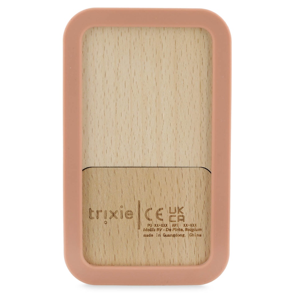 Téléphone bébé en bois et silicone Mrs Cat - Trixie ★