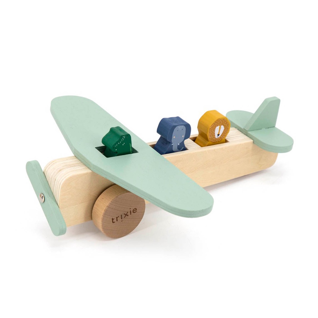 Avion en bois Animaux - Trixie ★