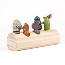 Jeu en bois Animaux de la Forêt sur une bûche - Egmont Toys ★