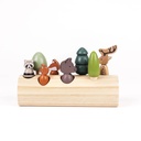 Jeu en bois Animaux de la Forêt sur une bûche - Egmont Toys ★