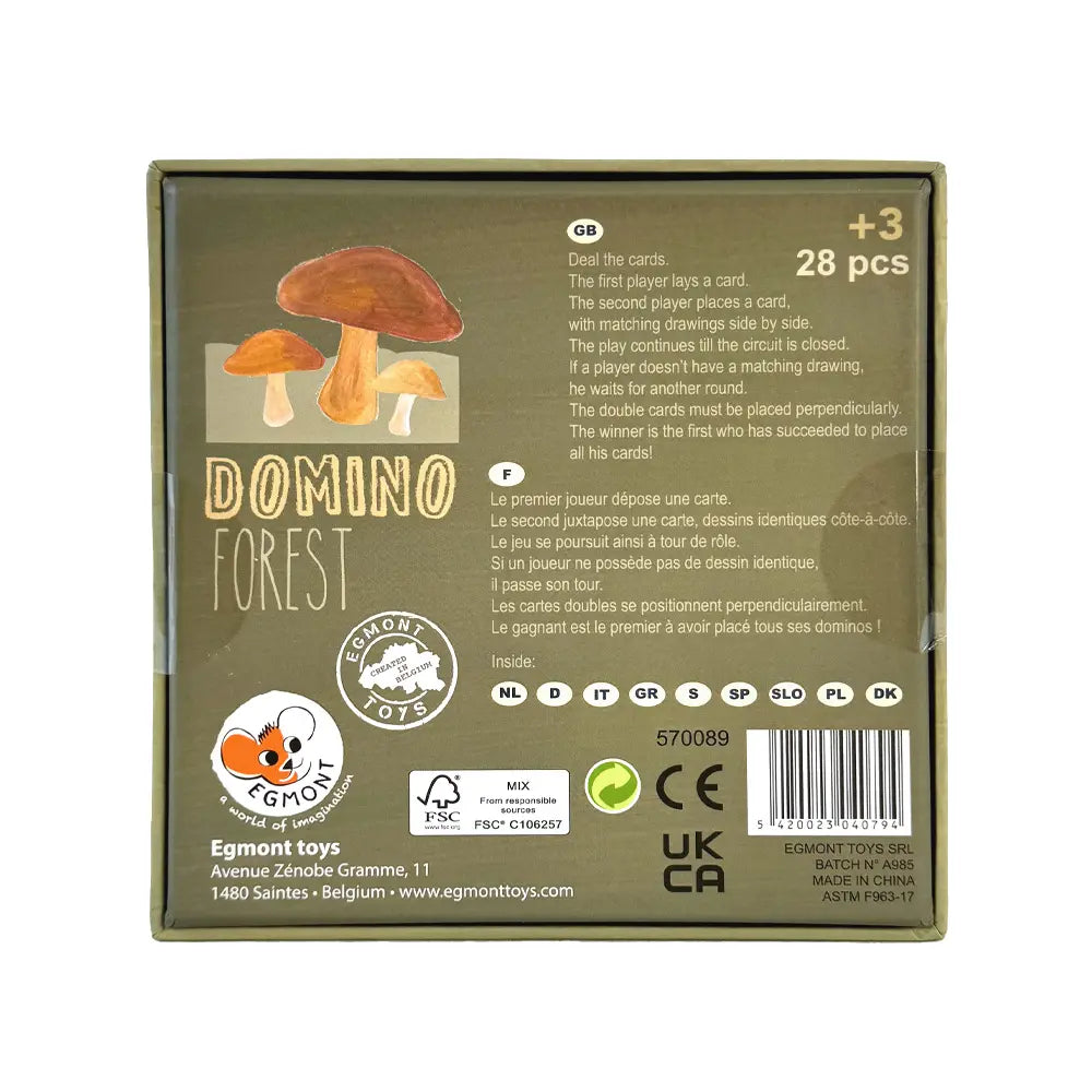 Jeu Domino Forêt - Egmont Toys ★
