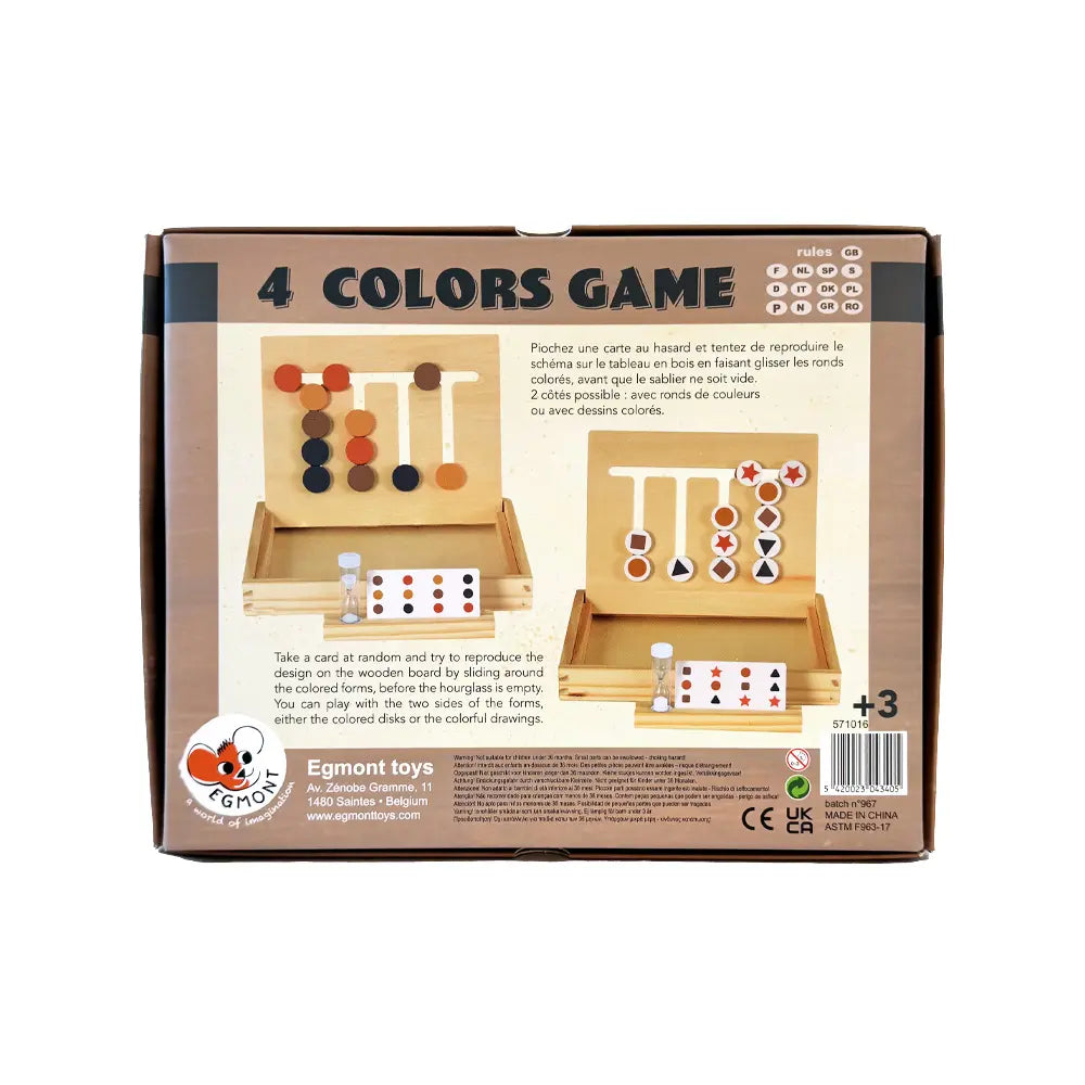 Jeu des 4 Couleurs - Egmont Toys ★