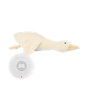 Liva Peluche réconfortante rechargeable avec battements de cœur Oie Beige - Flow Amsterdam ★