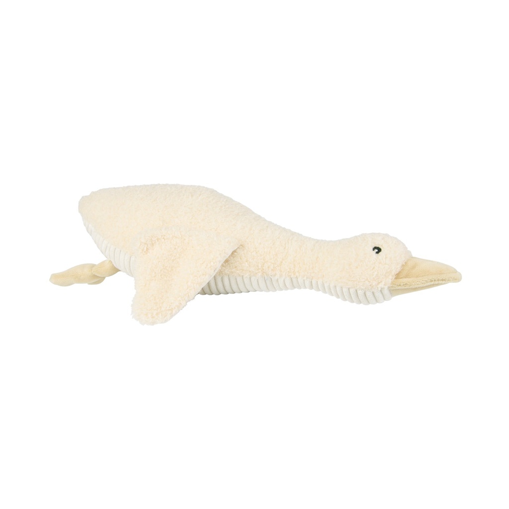 Liva Peluche réconfortante rechargeable avec battements de cœur Oie Beige - Flow Amsterdam ★
