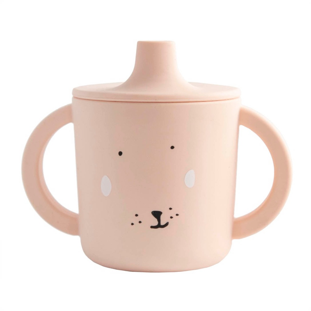 Bobelet en silicone bec verseur Lapin rose - Trixie ★