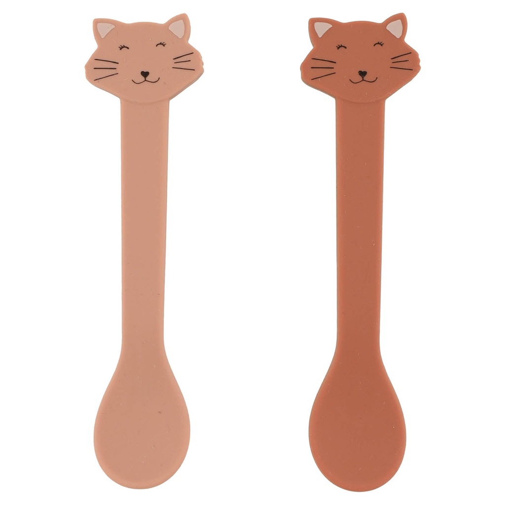 Duo de cuillères en silicone Mme Chat - Trixie ★