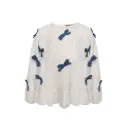Jumper More bows Ivory - Hänevild