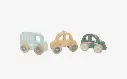 Set of 3 Wooden Cars - Jollein
