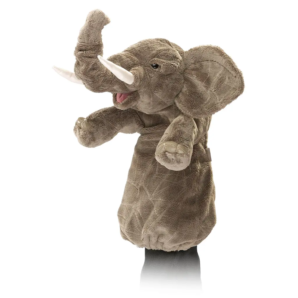 Marionnette Éléphant de scène - Liste de cadeaux d'anniversaire pour Basile (PARTICIPATION)