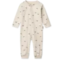Birk Printed Pyjamas Jumpsuit - Mini whale / Sandy
