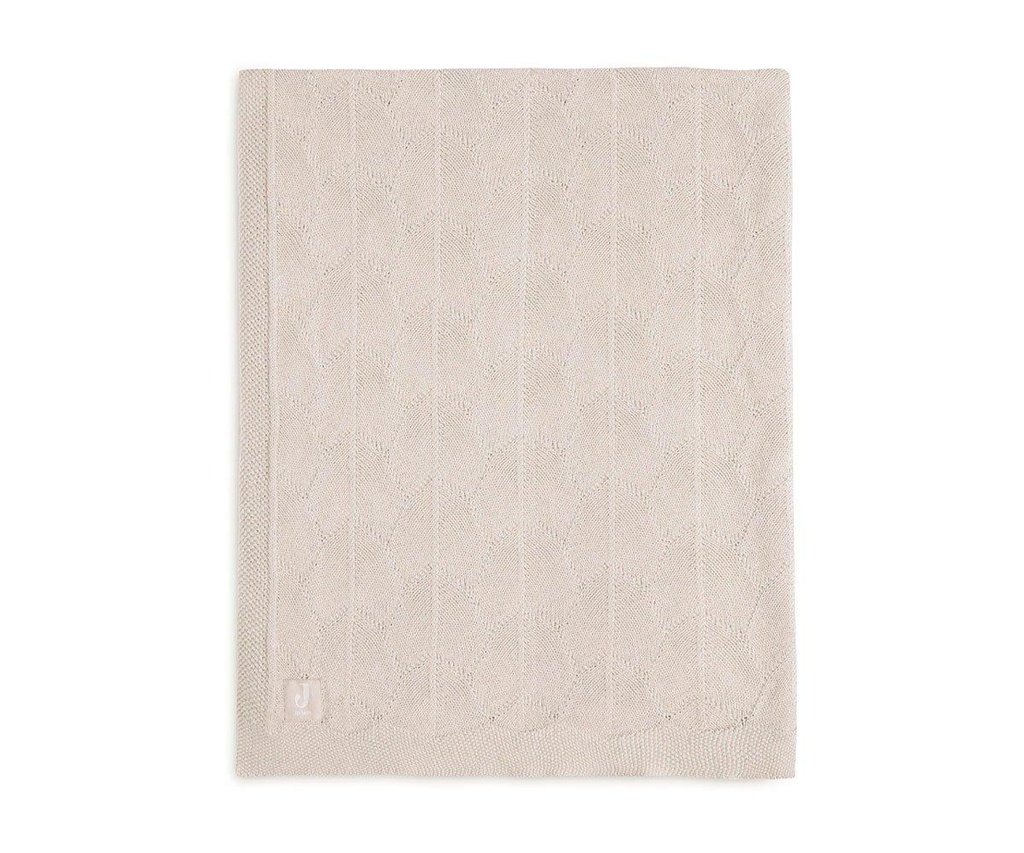 Couverture Shell Knit Nougat GOTS 100x150cm - Jollein