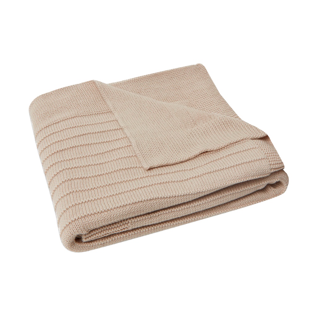 Blanket 100x150 cm Pure Knit Nougat GOTS - Jollein