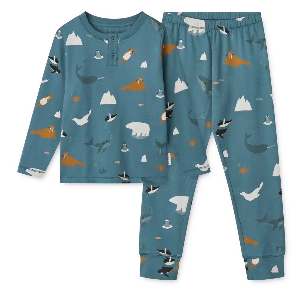 [LW20361-2501-134/140] Ensemble de Pyjama à imprimé Wilhelm Arctic Sea Ocean view - Liewood (134/140)