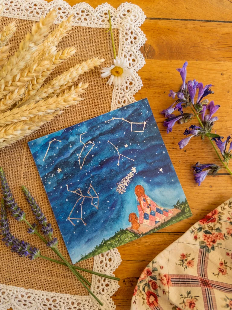 Carte postale La Magie des Étoiles de Caroline Millet - Caro from Woodland