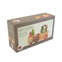 Jeu en bois Animaux de la Forêt sur une bûche - Egmont Toys