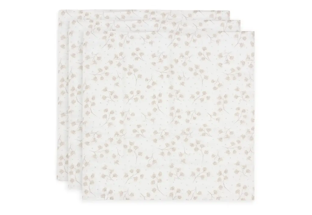 Cotton Muslin Cloth Small 70x70 cm Leafy Dreams 3-pack - Jollein
