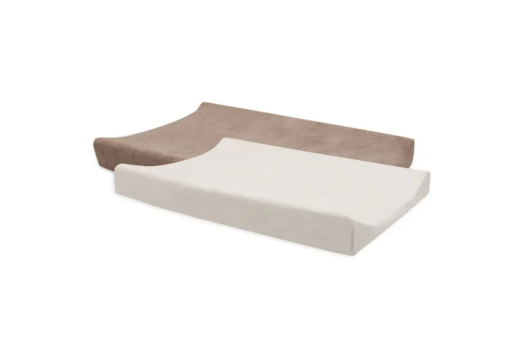 Changing Mat Cover Terry Coffee/Ivory 2-pack - Jollein