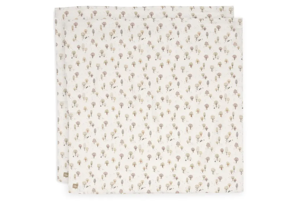 [LISTENAISSANCEADELEETNICOLAS02] Lange gaze de coton big 115x115 cm Tiny Park 2 unités - Jollein