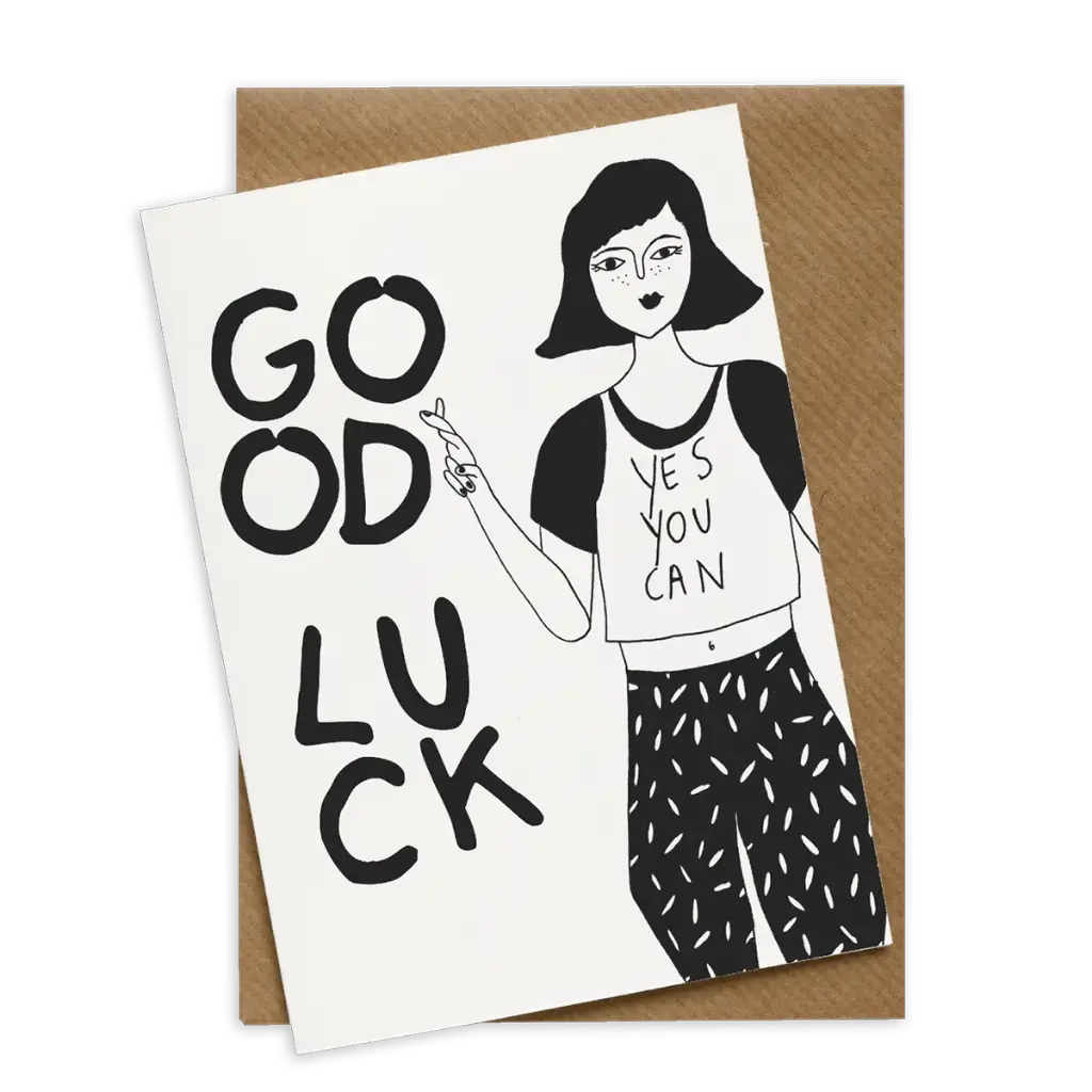 [HELENBCARDGL] Carte postale Good Luck - Helen b