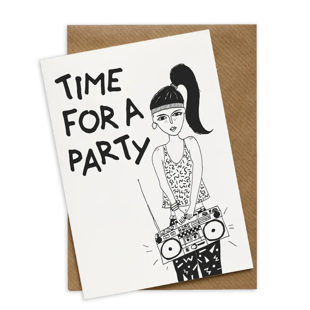 [HELENBCARDTFAP] Carte postale Time for a Party - Helen b