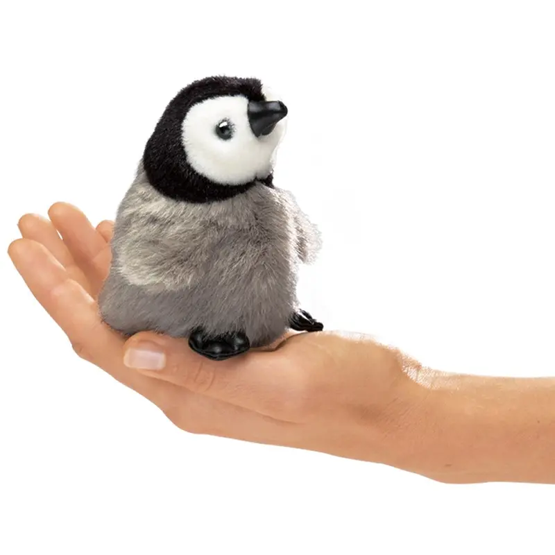 [LISTEANNIVERSAIRESIMEON4] Marionnette Mini bébé Pingouin empereur - Liste d'anniversaire Siméon