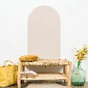 Tableau magnétique Arche et accessoires Beige Rosé - Liste d'anniversaire Siméon