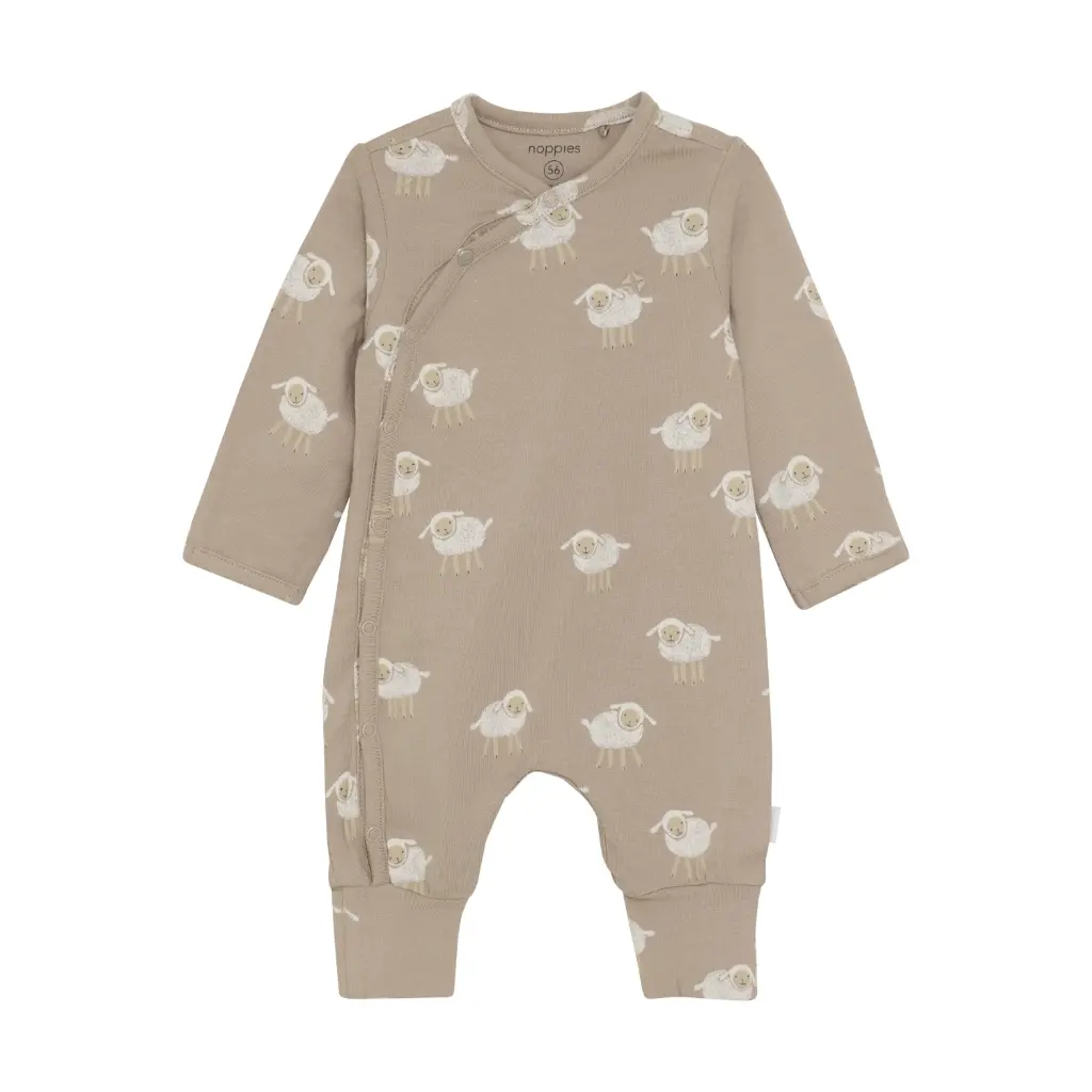 Pyjama Soperton Animal Pattern Sand Nude maat 6 maanden - Noppies