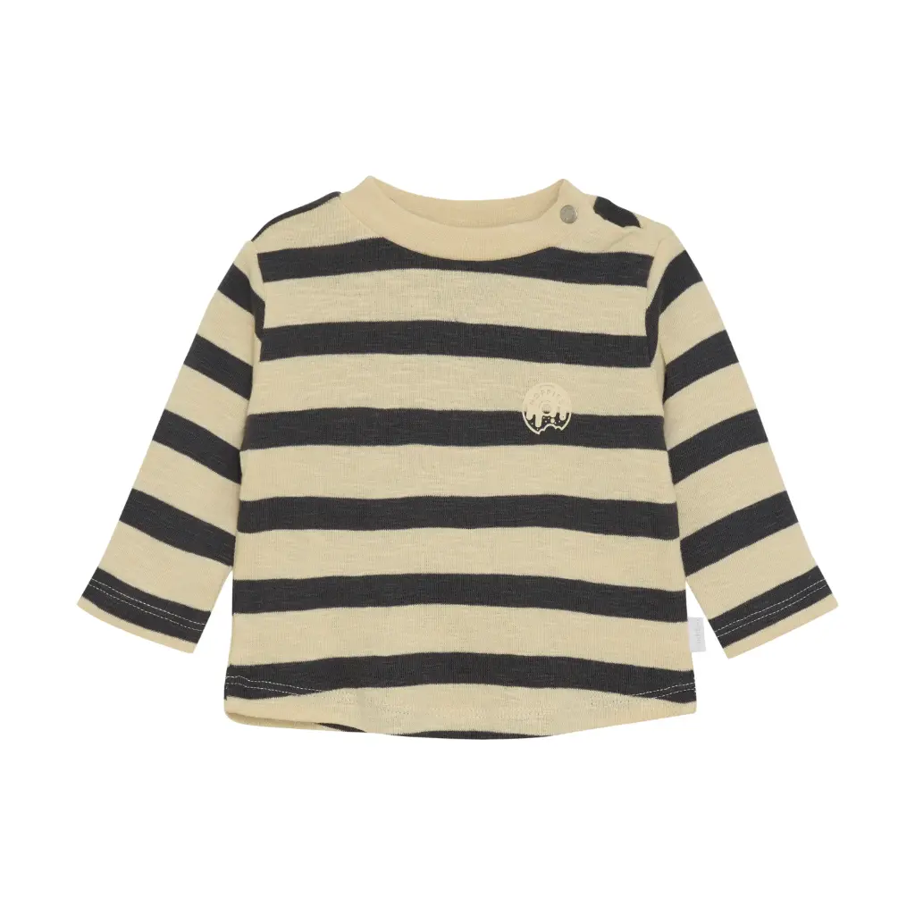 T-shirt ML Safa Stripe Pattern Wood Ash - Noppies (9 mois)