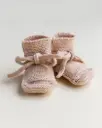 Merino Wool Slippers Apricot - Hvid
