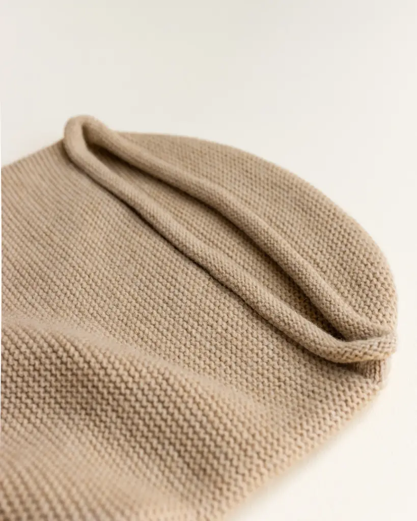 Merino Wool Baby Cocoon Sand - Hvid