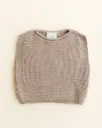 Vest Harvey en laine mérinos Sand - Hvid