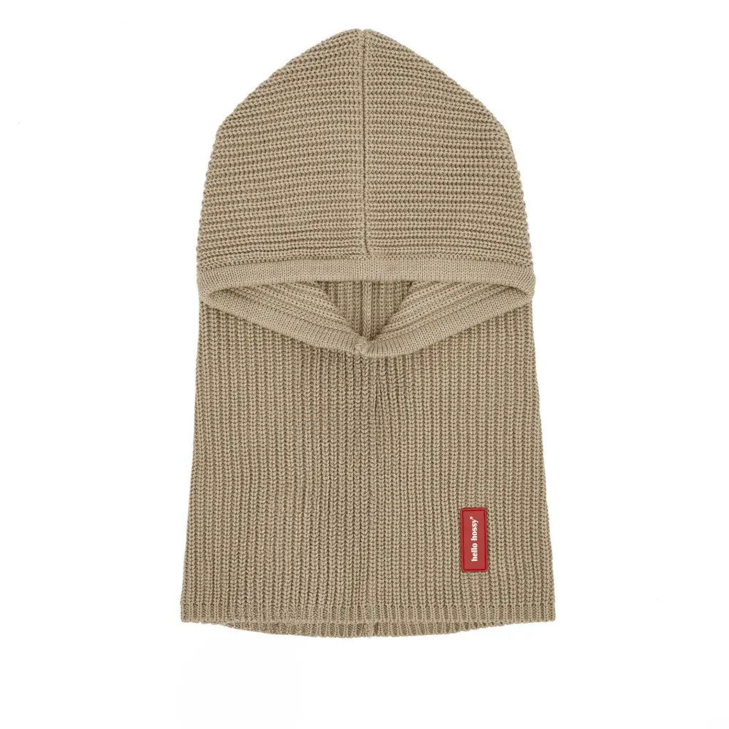 Bivakmuts Hoody Latte - Hello Hossy (9-18 maanden)