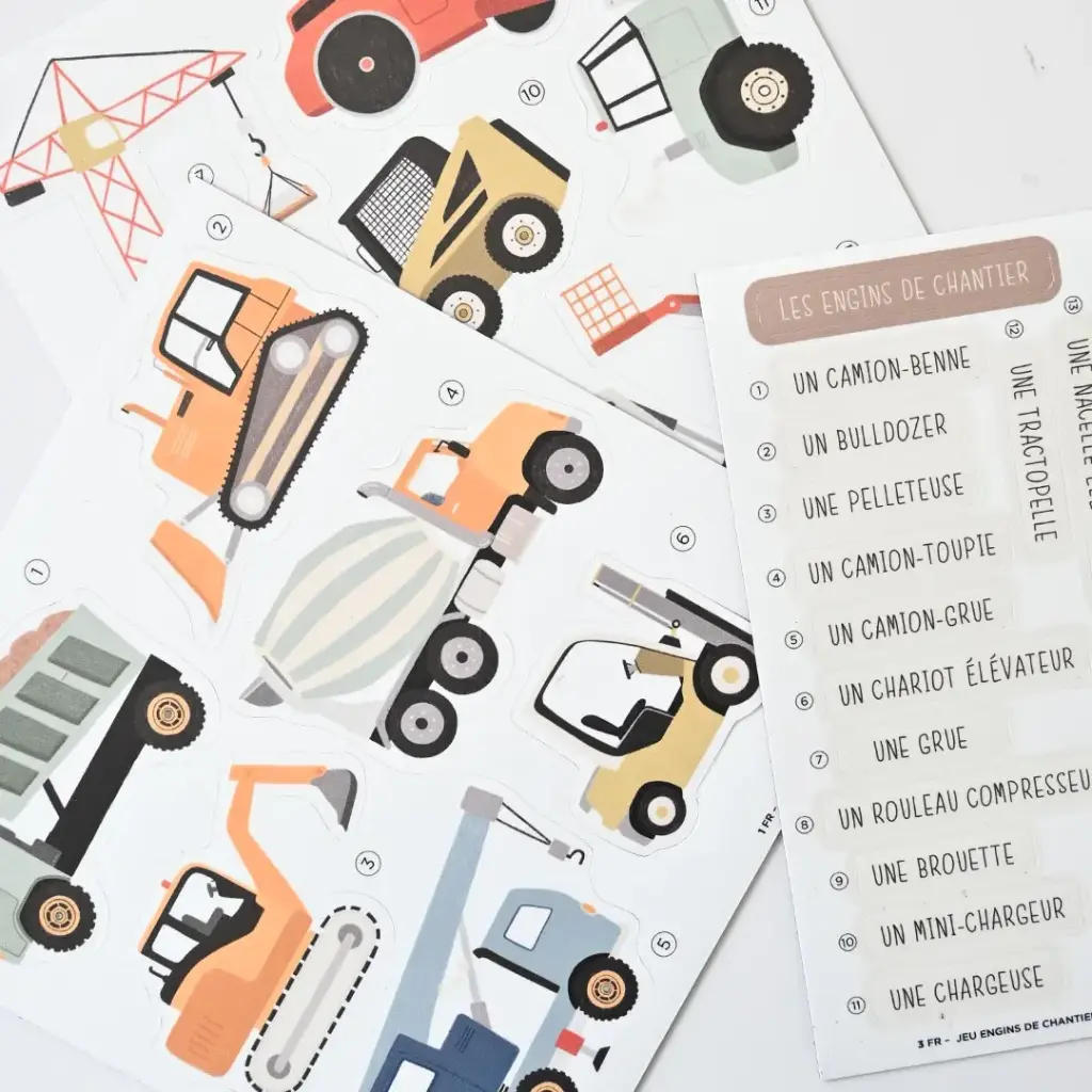 Jeu de magnets Les engins de chantier - Ferflex