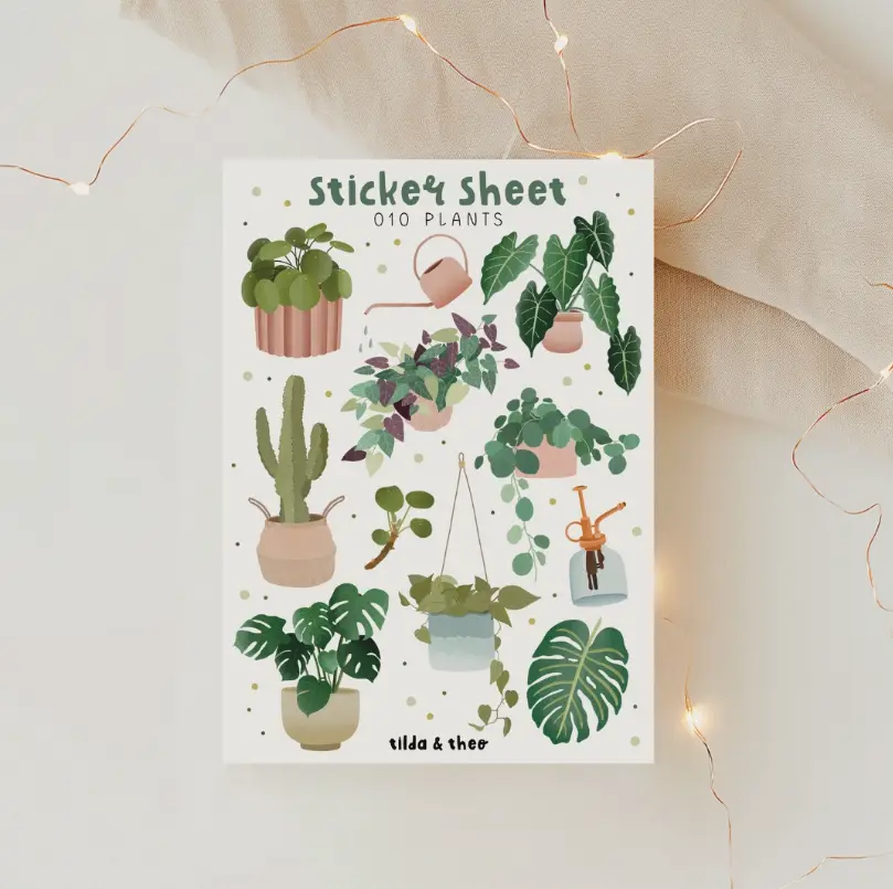 Plants Sticker Sheet - Tilda & Theo