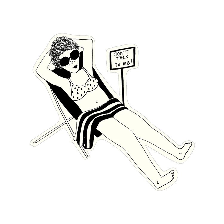 Vinylsticker don't talk to me - Helen B