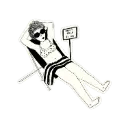 Sticker en vinyle don't talk to me - Helen B