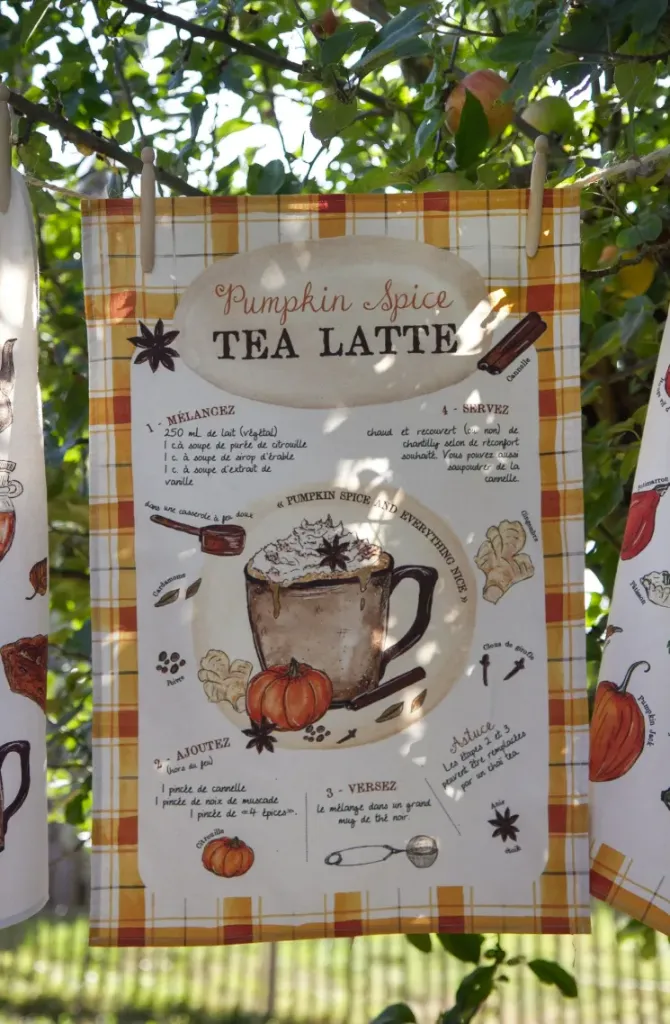 Torchon Recette Pumpkin Spice Tea - Caro from Woodland