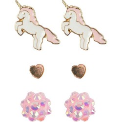 Assortiment de 3 paires de Boucles d'oreilles Boutique Unicorn Studded - Great Pretenders