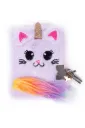 Journal intime peluche Chaton Licorne avec stylo - Great Pretenders