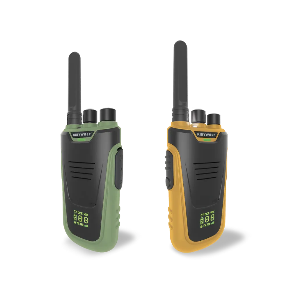 KIDYTALK Talkie-Walkies (vert-orange) - Kidywolf
