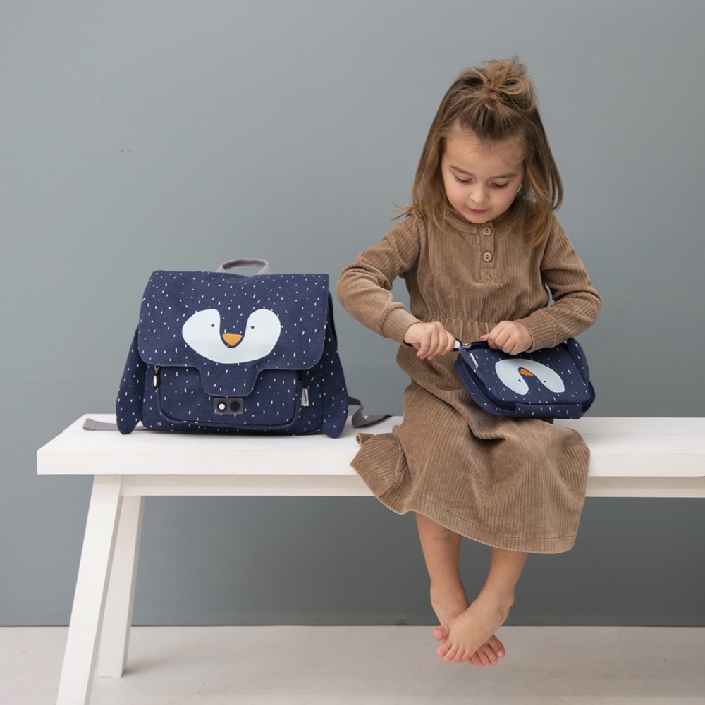 [TR76-207] Rectangular Pencil Case Mr. Pingouin - Trixie